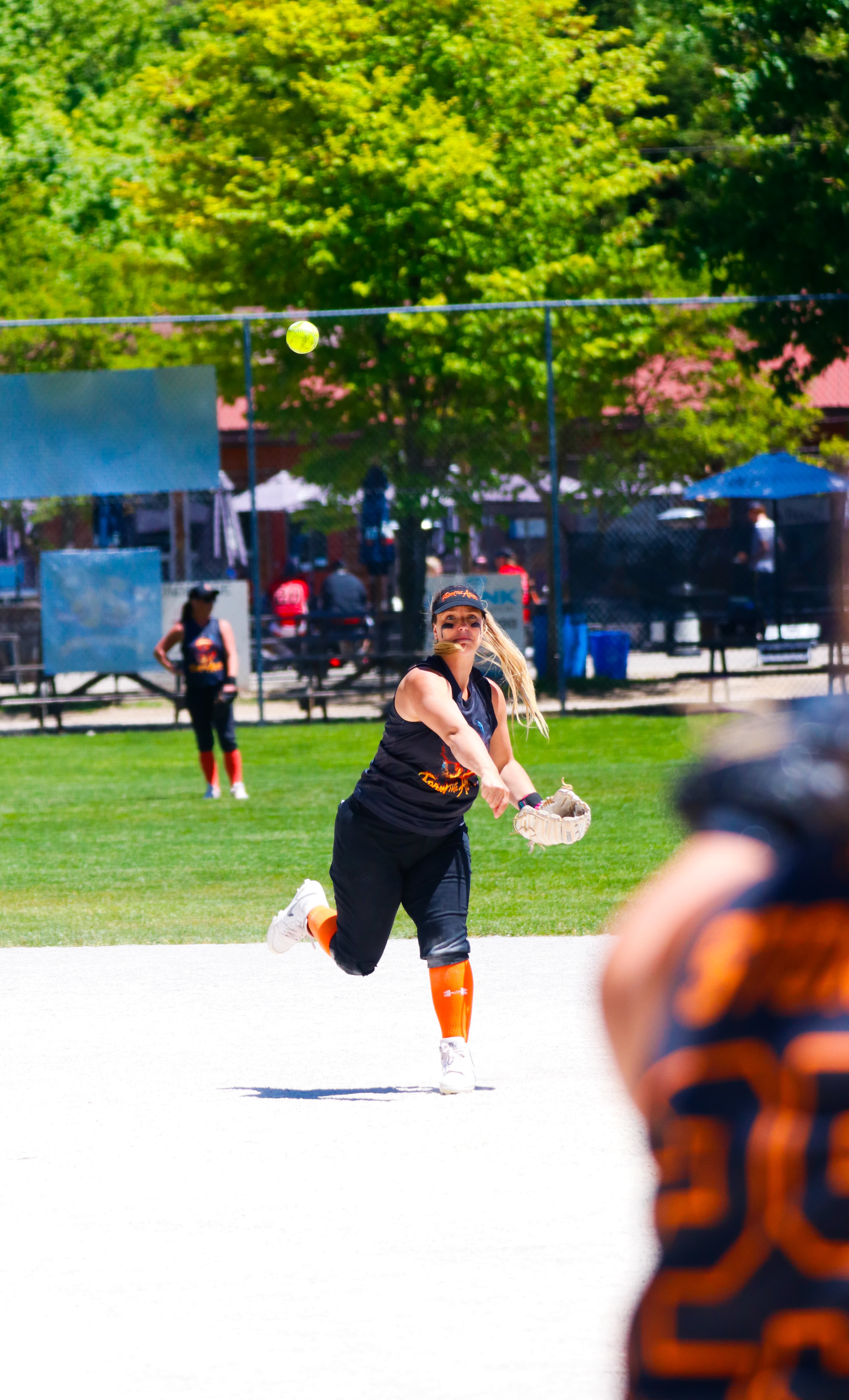 Throwing to first